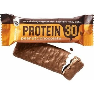 Raw szelet Bombus Raw Protein 30% Peanut & Chocolate 50 g, 20 db