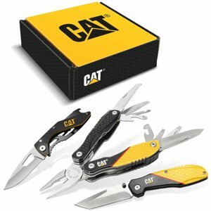 Szerszámkészlet Caterpillar Multifunkciós ajándékkészlet, 2 kés és fogó CT240126