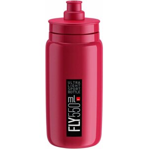 Kulacs Elite kerékpáros vizes palack FLY AMARANTH black logo 550 ml