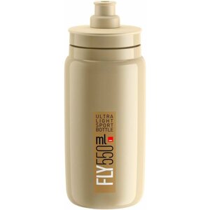 Kulacs Elite kerékpáros vizes palack FLY BEIGE brown logo 550 ml