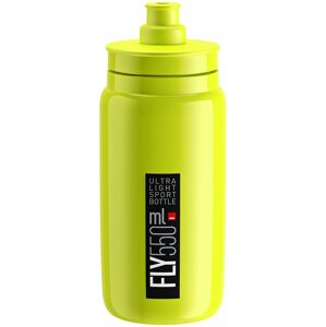 Kulacs Elite Kerékpáros vizes palack FLY YELLOW FLUO black logo 550 ml