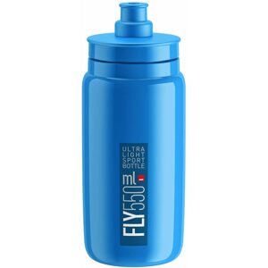 Kulacs Elite kerékpáros vizes palack FLY BLUE blue logo 550 ml