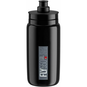 Kulacs Elite kerékpáros vizes palack FLY BLACK grey logo 550 ml