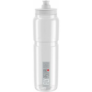 Kulacs Elite kerékpáros vizes palack FLY CLEAR grey logo 950 ml