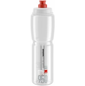 Kulacs Elite kerékpáros vizes palack JET CLEAR red logo 950 ml