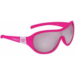 Kerékpáros szemüveg FORCE POKEY gyermek szemüveg, rózsaszín-fehér, fekete lencse