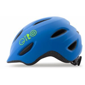 Kerékpáros sisak GIRO Scamp Mat Blue/Lime XS