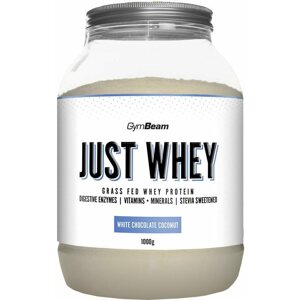Protein GymBeam Protein Just Whey 1000 g, white chocolate coconut