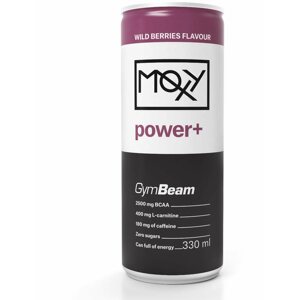 Energiaital GymBeam Moxy Power+ Energy Drink 330 ml, wild berries