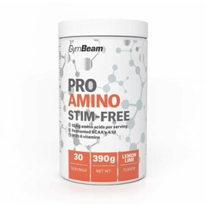 Aminosav GymBeam ProAMINO stim-free 390g, lemon lime