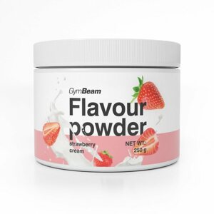 Édesítőszer GymBeam Flavour powder, eperkrém