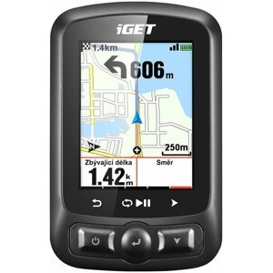 GPS navigáció iGET CYCLO SZETT C250 GPS navigáció, AC200 tartó, AC61 pedálfordulat érzékelő, AS250 tok, AHR4 mellkaspánt