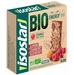 Energiaszelet Isostar BIO Energiaszelet - piros gyümölcsök 3x 30 g