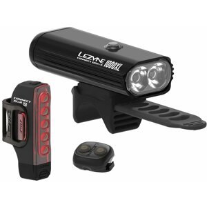 Kerékpár lámpa Lezyne Connect Drive Pro 1000XL/ Strip Connect Pair Black