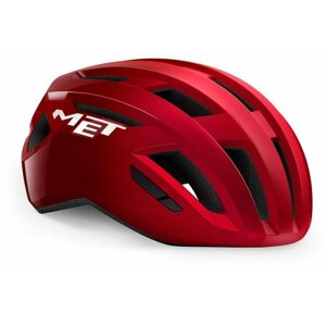 Kerékpáros sisak MET VINCI MIPS piros, metálfényű