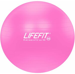 Fitness labda LifeFit Anti-Burst 55 cm, rózsaszín