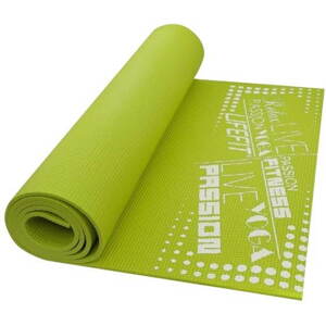 Fitness szőnyeg Lifefit Slimfit Plus edző szőnyeg, világos zöld
