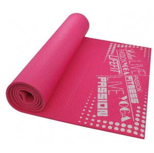 Fitness szőnyeg Lifefit Slimfit Plus edző szőnyeg, világos rózsaszín