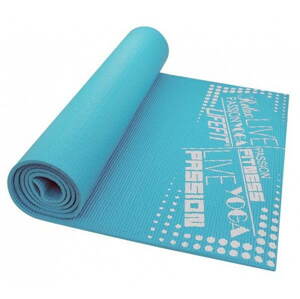 Fitness szőnyeg Lifefit Slimfit Plus edző szőnyeg, világos türkiz