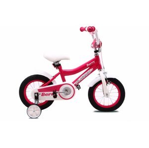 Gyerek kerékpár OLPRAN Berry 12", rózsaszín / fehér