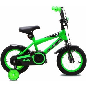 Gyerek kerékpár OLPRAN Matty 12", zöld / fekete