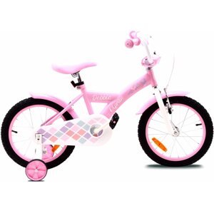 Gyerek kerékpár OLPRAN Debbie 16", rózsaszín/fehér