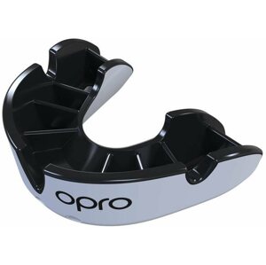 Chránič zubů OPRO Silver Junior, bílá/černá