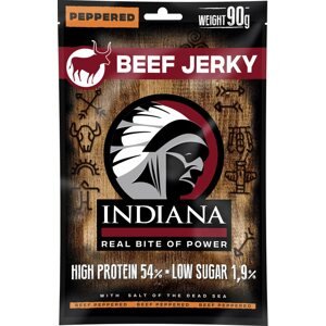 Szárított hús Indiana Peppered marhahús, borsozott, 90 g