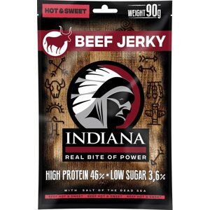 Szárított hús Indiana Hot & Sweet marhagús, 90 g