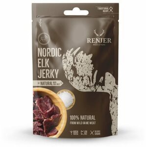 Szárított hús Renjer Traditional Nordic Elk (Losi) Jerky Sea Salt 25 g