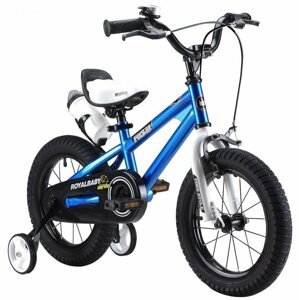Gyerek kerékpár RoyalBaby Freestyle 14" kék