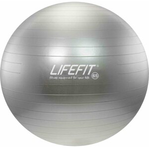 Fitness labda Lifefit Anti-burst 65 cm ezüst labda