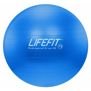 Fitness labda Lifefit anti-burst - 75 cm, kék