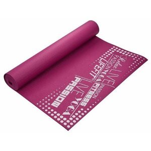 Fitness szőnyeg Lifefit Slimfit edző szőnyeg, bordó