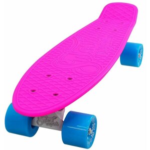 Penny board gördeszka Sulov Neon Speedway rózsaszín-kék-fehér