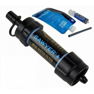 Hordozható víztisztító Sawyer Mini Filter - fekete