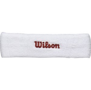 Sport fejpánt Wilson headband fehér/piros UNI méret