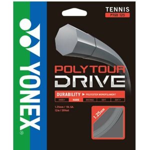 Teniszhúr Yonex Poly Tour DRIVE 125, 1,25mm, 12m, ezüst