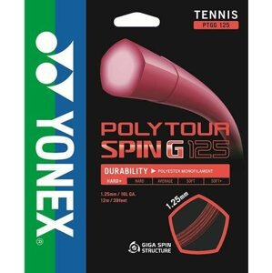 Teniszhúr Yonex Poly Tour SPIN G, 1,25mm, 12m, Dark Red