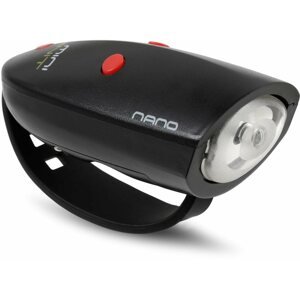 Kerékpár csengő Mini Hornit Nano Szórakoztató duda fénnyel, fekete