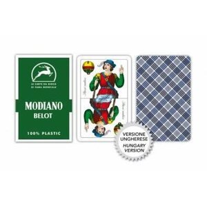 Kártya Modiano Magiare Belot - Magyar kártya - Professzionális műanyag kártyák