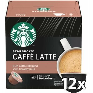 Kávékapszula STARBUCKS® Caffe Latte by NESCAFE® DOLCE GUSTO® kávé kapszula 12 db