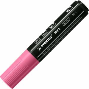 Marker STABILO FREE Acrylic T800C 4 - 10 mm, rózsaszín