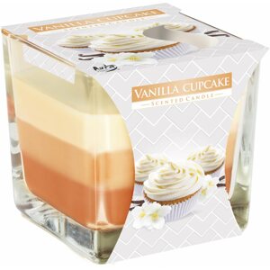 Gyertya BISPOL Három színű Vanilla Cupcake 170 g