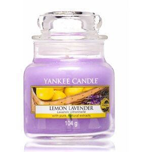 Gyertya YANKEE CANDLE Classic Lemon Lavender, kisméretű, 104 gramm