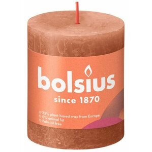 Gyertya BOLSIUS rozsda rózsaszín rusztikus gyertya 80 × 68 mm