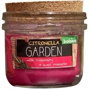 Gyertya BOLSIUS Citronella kert parafával Rozmaring 80 × 83 mm