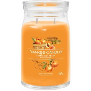 Gyertya YANKEE CANDLE Signature üveg 2 kanóc Farm Fresh Peach 567 g
