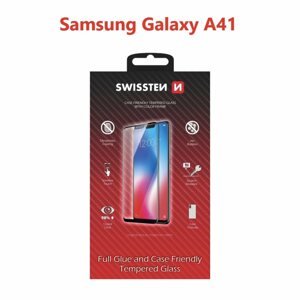 Üvegfólia Swissten Case Friendly a Samsung Galaxy A41 készülékhez - fekete