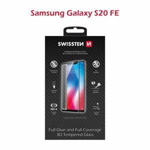 Üvegfólia Swissten 3D Full Glue a Samsung Galaxy S20 FE készülékhez - fekete